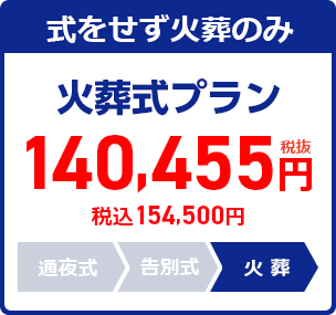 直葬プラン:140,455円